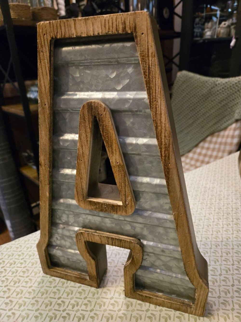 Large wood accent decor